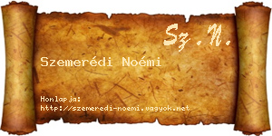 Szemerédi Noémi névjegykártya