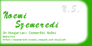 noemi szemeredi business card